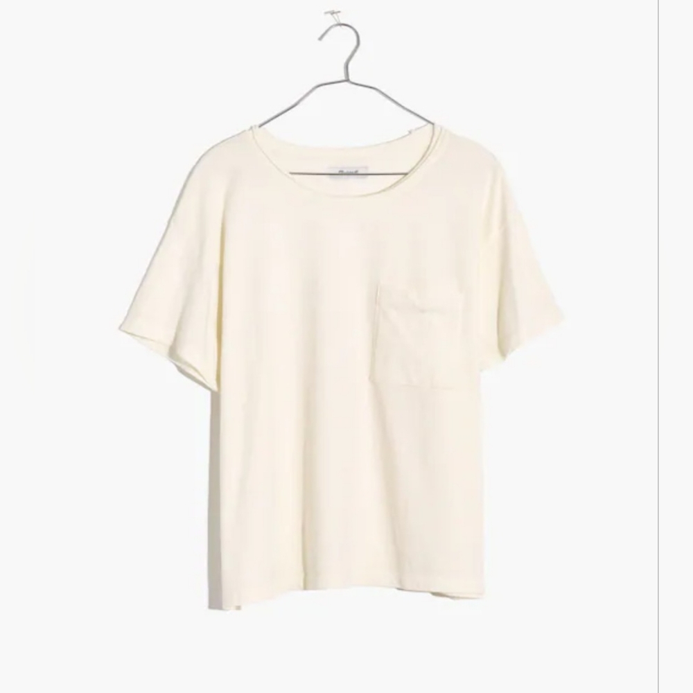 Madewell Soft Fade Cotton Oversized Pocket Tee Size XXL
